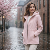Veste Softshell personnalisée coupe-vent et imperméable pour femme, idéale pour l'hiver et l'été, avec capuche, tricotée, pour activités de plein air, alpinisme et randonnée