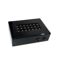 3.3 \ "X 4.7 \" X 1.4 \ "Base de lumière LED à 3 lignes de bois rectangulaire noir de piano à piles moyennes pour veilleuses à cristaux 3D