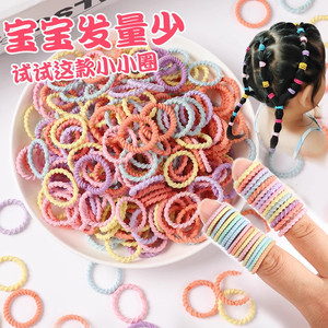 Élastiques à cheveux en spirale pour enfants, petits élastiques pour bébé fille, usage quotidien, accessoires capillaires colorés - Product Image 1