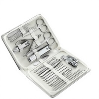 Ensemble de manucure et pédicure de haute qualité en acier inoxydable, 26 pièces, kit de soin des ongles, coupe-ongles, outils pour cuticules, pour les voyages
