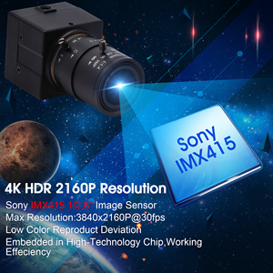 Elp 4K Video Camera imx415 MJPEG 30fps Webcam Video Web cam USB <span class=keywords><strong>PC</strong></span> camera với Varifocal CS ống kính cho hội nghị trực tuyến - Product Image 2