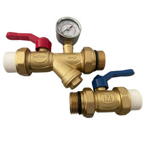 Robinet à bille multifonctionnel tout en cuivre pour débit élevé, filtre, évacuation des eaux usées, chauffage par le sol, collecteur de tuyauterie, vanne principale - Product Image 4