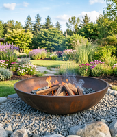 Bac à eau en acier durable personnalisé pour la décoration de jardin et l'architecture paysagère