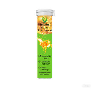 Comprimés effervescents de vitamine C et de zinc OEM ODM, favorisent la santé de la peau, protection antioxydante, renforcent l'immunité, complément alimentaire - Product Image 1