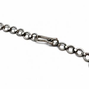 Traditional <b>Oxidized</b> Silver Lotus Statement Necklace for Women - Product Image 4