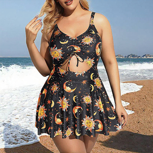 Traje de Baño de Verano para Mujer, Talla Grande, Bikini con Falda para Fiestas en la Piscina, 1 Pieza - Product Image 2
