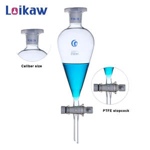 Corong laboratorium produsen Tiongkok 60ml Boro 3.3 corong kaca pemisah corong dengan kelulusan - Product Image 6
