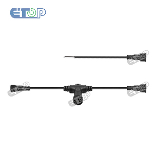 3 Core T Type,IP68 Waterproof Tsplitter;BLACK/WHITE Color ; <strong>18AWG</strong> - Product Image 1