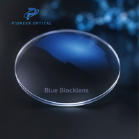 Verres de lunettes Pioneer Optical 1.56 1.60 1.67 1.74 en résine HMC anti-lumière bleue, protection UV420, verres unifocaux