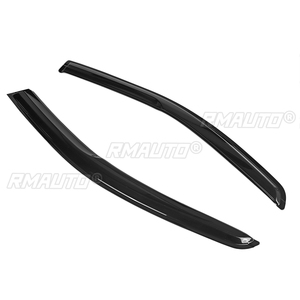 4PCS Car Window Wind <b>Deflectors</b> Tinted for Ford Ranger Dual Cab 2012-2021 Shelters Window Visor <b>Rain</b> Guard Vent Sun Shade - Product Image 3