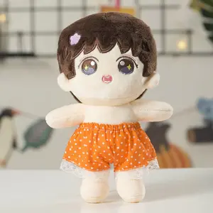 High Quality Custom Proofing 10cm 15cm 25cm Idol Dolls Girl Boy Plush Toy Soft Stuffed Make Your Own Toys