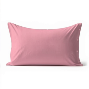 Funda de almohada 100% algodón rosa, tamaño alemán 80x80cm - Product Image 3