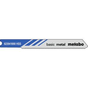 Metabo-623940000 U-ใบมีดจิ๊กซอว์ 'โลหะพื้นฐาน' (5ชิ้น) -ใบมีด4007430436184 EAN และใบมีดตัดแผ่นจิ๊กซอว์ - Product Image 1