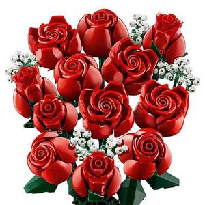Flores Eternas, Rompecabezas de Ensamblaje de Ramo de Rosas Compatible, Bloques de Construcción, Regalo para el Día de San Valentín o Festividades para Niñas - Product Image 4