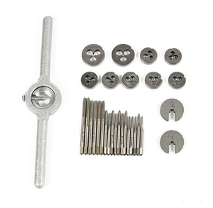 Kit d'outils de filetage métrique en métal de 31 pièces, comprenant des <span class=keywords><strong>tarauds</strong></span> <span class=keywords><strong>et</strong></span> des <span class=keywords><strong>filières</strong></span> - Product Image 2