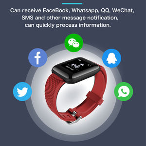 116 Plus modelo <span class=keywords><strong>T500</strong></span> <span class=keywords><strong>Smartwatch</strong></span> banda electrónica deporte Fitness Tracker TFT pantalla Frecuencia Cardíaca presión arterial calendario cuadrado - Product Image 5