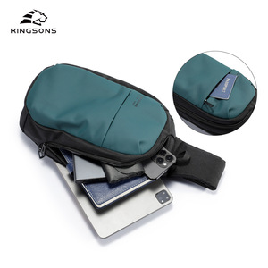 Kingsons Men's Chest <b>Bag</b> Multi Functional Lightweight Crossbody <b>Bag</b> For Cycling <b>Tablet</b> Everyday Casual Use - Product Image 3