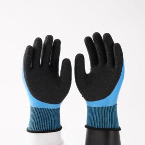 Waterdichte En Slijtvaste <span class=keywords><strong>Latex</strong></span> Handschoenen Blauw <span class=keywords><strong>Latex</strong></span> Volledig Gecoate Handschoenen - Product Image 3