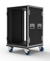 Rack Flight Case 16U Foam Shockmount Amplifier Rack Flight Case Shock Proof