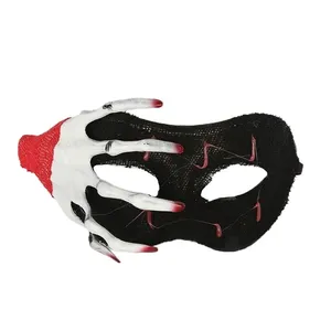 <span class=keywords><strong>Masque</strong></span> d'Halloween d'horreur à lacets avec crâne à la <span class=keywords><strong>main</strong></span> <span class=keywords><strong>Maison</strong></span> hantée <span class=keywords><strong>Masque</strong></span> sanglant Steampunk Cosplay Costume Mascarade Masques de fête Fabricant - Product Image 1