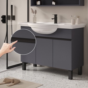 Lavabos in legno massello personalizzato design Semi incassato lavabo mobili per la casa completa mobili da cucina mobili da <span class=keywords><strong>bagno</strong></span> - Product Image 2