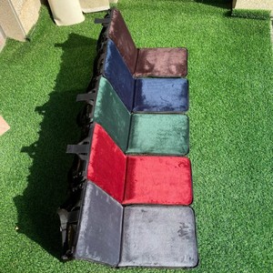 Katlanabilir Sırtlıklı Müslüman Seccadesi Seyahat İçin İslami Namaz Halısı - Product Image 4