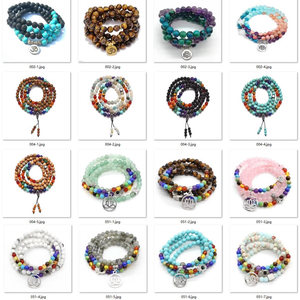 Commercio all'ingrosso 108 collana di perle di mala custom involucro di pietre preziose <span class=keywords><strong>preghiera</strong></span> con perline di cristallo di guarigione braccialetto di Yoga <span class=keywords><strong>per</strong></span> gli uomini e le donne di meditazione - Product Image 3