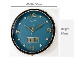 Accesorios de arte para decoración del hogar, piezas de lujo de estilo nórdico moderno, reloj de pared decorativo de concha de Metal - Product Image 6