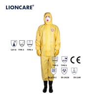 Combinaison de protection chimique jetable, combinaison longue de protection chimique, vêtements de protection pour le transport de déchets médicaux