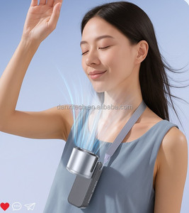 Portable Mini Folding <strong>Neck</strong> Fan with Cooling Function, 4000mAh Rechargeable Handheld Fan, 3 Colors Optional - Product Image 4