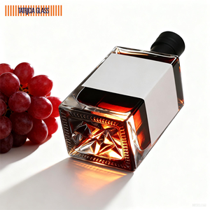 زجاجات زجاجية شفافة بالجملة سعة 500 مل و750 مل - شعار مخصص OEM ODM للويسكي والفودكا والبراندي والتيكيلا، مصنع حاصل على شهادة الآيزو - Product Image 4