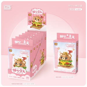 Pour LOZ <span class=keywords><strong>Mini</strong></span> série de blocs de construction modèle jouet de nourriture occidentale Hamburger et frites vente chaude briques de microparticules - Product Image 5