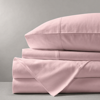 Ensemble de draps et taies d'oreiller 4 pièces en fibre de bambou 100 %, 300 fils, anti-statique et écologique, linge de lit rafraîchissant