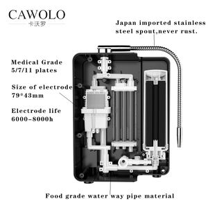 Filtro de Agua Alcalina Cawolo de Corea, Purificador de Agua Alcalina, Ionizador de Agua Alcalina, 5/7/11 Placas, Repuestos Gratis - Product Image 5