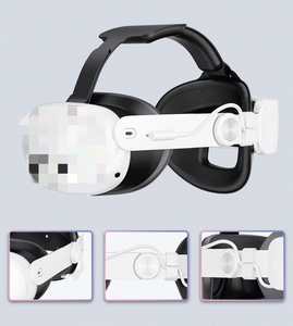 Sangle de tête Elite avec coussin en éponge confortable, <span class=keywords><strong>casque</strong></span> de recharge avec batteries 6000 mAh pour <span class=keywords><strong>casque</strong></span> VR <span class=keywords><strong>Meta</strong></span> Quest 3 - Product Image 6
