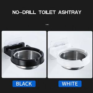 Cenicero de moda montado en la pared del baño sin perforar Cenicero multifuncional creativo soporte para teléfono móvil - Product Image 6