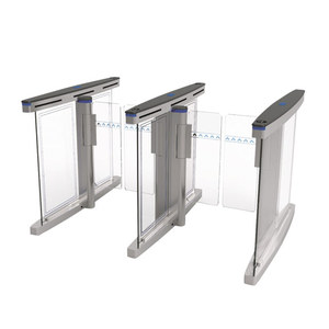 Gate Rfid Security Entrance Swing Gate Supermarket RFID Access Control Turnstile System With Single Lane Barrier Automatic Gate