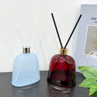 Super Promotion : Bouteilles Diffuseurs de Luxe en Verre Personnalisables – Bouteille Diffuseur à Bâtonnets 180ml en Verre de Luxe pour Intérieur