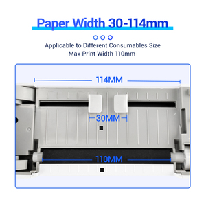 Impresora de etiquetas térmicas de escritorio, dispositivo de impresión de 110mm de ancho, 150 mm/s, marcador de etiquetas USB, precio de Waybill, etiqueta adhesiva, código de barras, 4x6 - Product Image 6