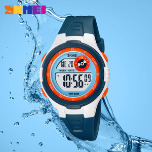 Skmei Digital Watch 50M Waterproof LED <b>Light</b> Sporty Men's Electronic Watch TPU Strap Multifunctional Outdoor Use - Product Image 2