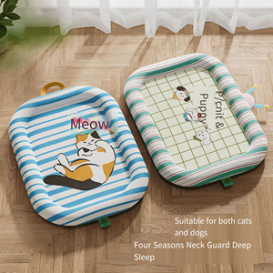 Cuccia rinfrescante estiva ecologica per animali domestici, lavabile, impermeabile e traspirante. Materassino Traspirante in Seta Ghiacciata per Letto Estivo - Product Image 3