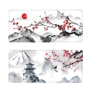 <span class=keywords><strong>Mouse</strong></span> <span class=keywords><strong>Pad</strong></span> Grande Personalizado Flor de Ameixa Antiderrapante Venda Direta de Fábrica Transfronteiriça para PC, Escritório, Laptop e Jogos - Product Image 3