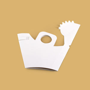 Nouveau design – Combo frites et poulet frit à emporter – Gobelet avec support supérieur pour une main et compartiment pour sauce - Product Image 3