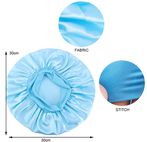 หมวกคลุม<span class=keywords><strong>ผม</strong></span>ซาตินไหมหรูหรา ระบายอากาศได้ดี นุ่ม ยืดหยุ่น เหมาะสำหรับใส่นอน ขายส่งจำนวนมาก สำหรับใช้ในบ้าน โรงแรม สปา หรือเป็นของขวัญ - Product Image 2