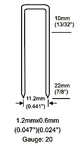 Engrapadora Neumática TY80620A Tarboya de Calibre 20 y Corona Mediana de 7/16 Pulgadas para Tapicería, Mallas, Manualidades, Aislamiento y Fieltro para Techos - Product Image 5