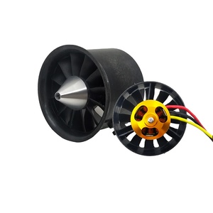 Ventilador Canalizado QX-MOTOR de 70 mm <span class=keywords><strong>EDF</strong></span> Jet 6S 4S de <span class=keywords><strong>12</strong></span> Aspas con Motor ESC para Sistema de Potencia de Aviones RC - Product Image 2