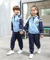 Seragam Sekolah Tiga Potong Gaya Akademik Musim Semi & Gugur untuk Anak TK, SD, dan SMP