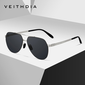 Veithdia Men Sunglasses Stainless Steel Nylon Lens UV400 Polarized Driving Outdoor Fashion - Product Image 3