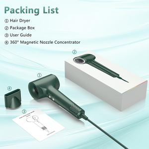 <strong>Hair</strong> <strong>Dryer</strong> 200 Million Negative Ion 110,000 RPM Brushless Motor Fast Drying 57dB Low Noise Electric Household <strong>Travel</strong> Plastic - Product Image 3