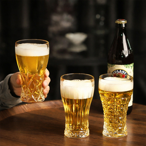 Vaso de Cerveza Clásico de Lujo, Vaso de Cerveza <span class=keywords><strong>Artesanal</strong></span> Transparente y Grueso, Resistente, Libre de Plomo, para Bar y Degustación de Cervezas - Product Image 6
